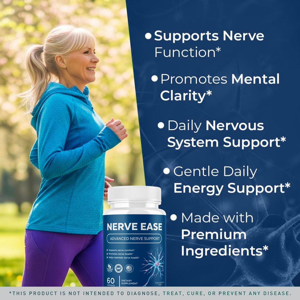 Valdivia (5 Pack) Nerve Ease Capsules - Official NerveEase Supplement, Premium Formula, Natural Vitamins for Health & Wellness - 300 Capsules for 5 Months