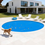 VEVOR Solar Pool Cover, 24 ft Round Pool Bubble Cover, 12 Mil Pools Solar Blanket with Bubble & PE Material, Daytime Heat Absorption, Nighttime Heat Retention, Heat Retaining Solars Covers, Blue