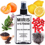MIRIS No. 570698, Inspired by Cosmic Pepper, Long-Lasting Unisex Eau de Parfum for Women & Men, Spray 3.4 Fl Oz / 100 ml