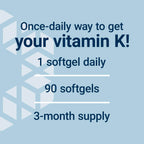 Life Extension Super K, Vitamin K1, Vitamin K2 mk-7, Vitamin K2 mk-4, Heart Health, arterial Health, Calcium Balance, 3-Month Supply, Gluten-Free, 1 Daily, Non-GMO, 90 softgels