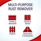 Iron OUT Liquid Rust Stain Remover, Pre-mixed, Quickly Removes Rust Stains from Concrete, Vinyl and Other Outdoor Surfaces, No Scrubbing, Safe to Use, Made in the USA, 1 Gallon
