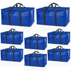 ClearSpace Heavy Duty Moving Bags - Water Resistant Storage Bags or Storage Bins with Lids and Moving Supplies - Large Moving Boxes for College Dorm, Travel, Closet Organization - 8 Pack
