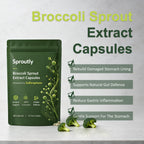 Keravive Hair Sproutly Broccoli Sprout Extract Capsules | with Glucoraphanin & Myrosinase, Sulforaphane Precursor Support with Mustard Seed Extract & Vitamin C | Vegan Non-GMO | 60 Capsules