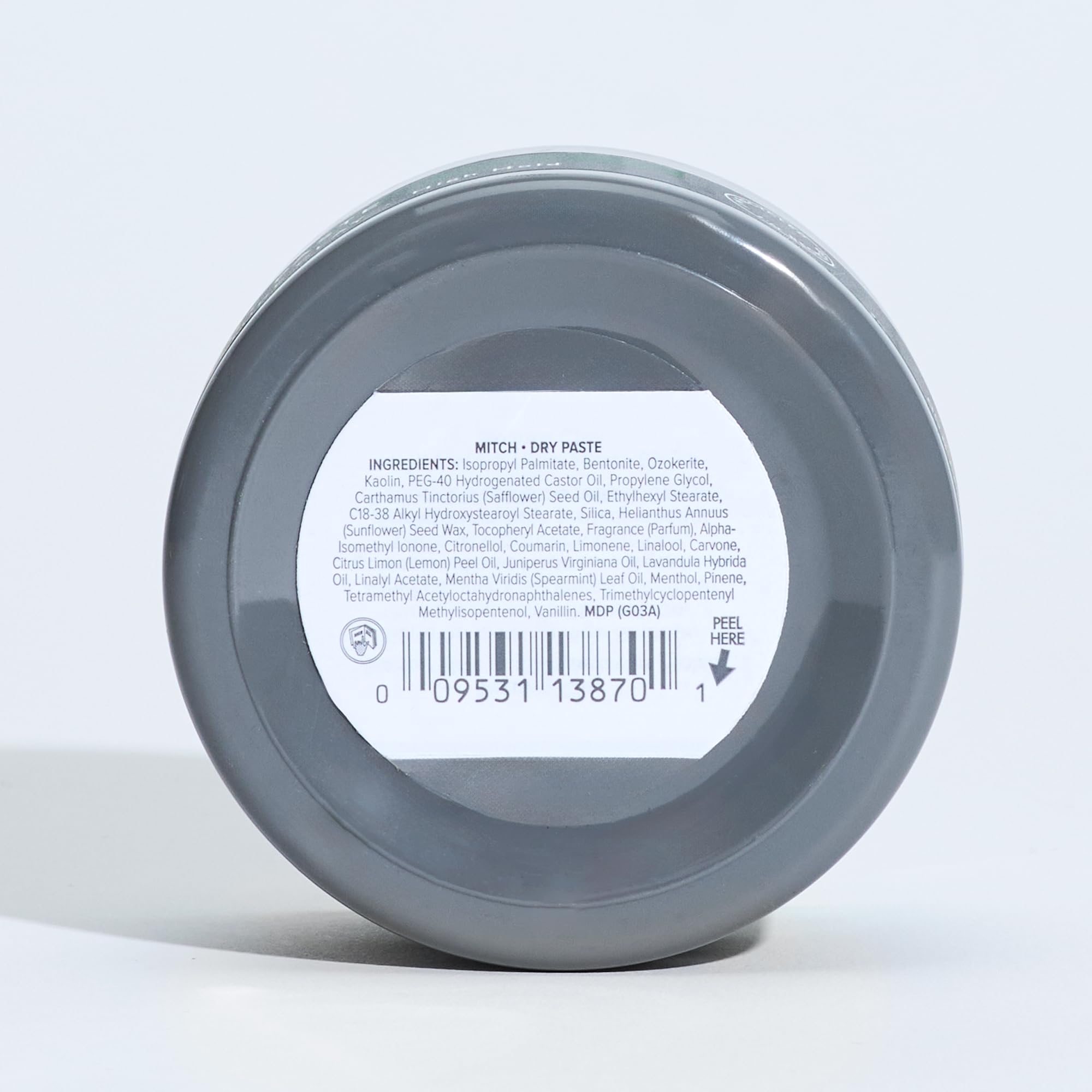 MITCH by Paul Mitchell Dry Paste Texture Clay for Men, High Hold, Ultra-Matte Finish, For All Hair Types, 3 oz