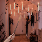 ORIENTAL CHERRY Floating Candles with Wand, 12 Pcs Magic Flickering Light