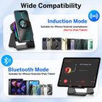 MILOUZ Wireless Induction Speaker 5-in-1 Bluetooth Speaker with Phone Stand