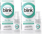 BLINK Boost Preservative-Free Lubricating Eye Drops, Moisturizing & Soothing for Mild Dry Eyes, with Hyaluronate, Hydrating Relief, Contact Lens Friendly, 0.34 FL Oz, (Pack of 2)