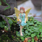 BangBangDa Miniature Fairy Garden Accessories Outdoor - Garden Small Fairies Figurines Kit Fairy House Table Chair Set Birthday Gardening Gifts for Girl Boy Mother Girlfriend