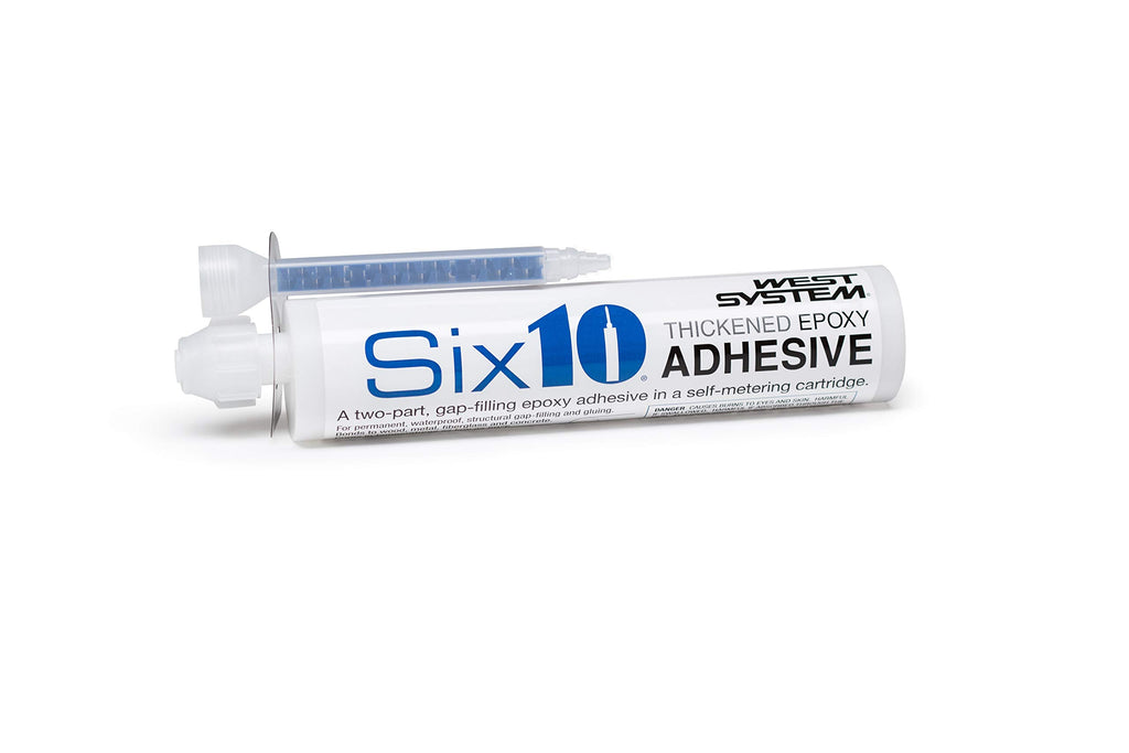 West Systems 610 Resin/Hardener Epoxy Adhesive, 190mL Cartridge, Straw