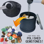8 LBS Large Weight Rock Tumbler Grit Kit and Ceramic Tumbling Filler Media -Coarse/Medium Grit/Pre-Polished/Final Polish, Works with Any Rock Tumbler, Rock Polisher, Stone Polisher