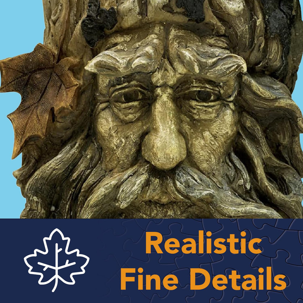 Bits and Pieces Green Man Tree Hugger Old Man Tree Faces Decor Outdoor Yard Decorations Whimsical Garden Peeker Yard Art 9.5" Tall