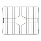 SunnyPoint 304 Stainless Steel Sink Protector Rack – Rust-Resistant Grid for Kitchen Sink Bottom, Scratch Prevention, Drainage Support, Fits Sinks 16.15" x 12.4", Center Drain Hole Required
