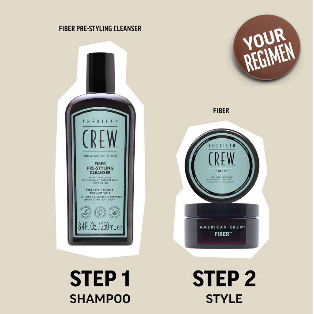 American Crew Men's Hair Fiber, High Hold & Low Shine, 3 oz
