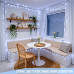 JMEXSUSS 250 LED White Christmas Lights Outdoor, String Lights Plug in