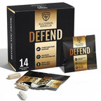 ALCOHOL SHIELD Defend Hangover Supplement | DHM + NAC | Feel Better After Drinking | Alcohol Recovery & Liver Support | Electrolytes & B Vitamins | 14 Sachets
