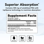 Theralogix Canabrex Palmitoylethanolamide (Pea) Supplement - 60-Day Supply - Joint Health Supplement for Women & Men - Sleep & Immune Support Supplement - NSF Certified - 120 Capsules