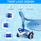 R0527700 Zodiac MX6/MX8 Pool Cleaner Twist Lock Vacuum Hose Replacement Kit (25 Feet/Pack)