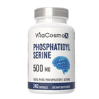 VitaCosmoX Phosphatidylserine, 500mg, 240 Veggie Capsules 100% Vegetarian, Non-GMO & Gluten Free - 2 Packs