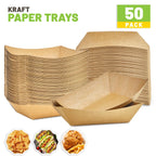 ZORRITA 50 Pack 3 Lb Paper Food Trays