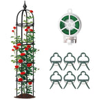 SDLDEER 1 Pcs 6.7FT Garden Obelisk Trellis Climbing Plant Support