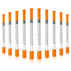 SYRIXA U-100 1 ml/cc Syringes 29G 1ml 1/2"(12.7mm), Individually Packed, Pack of 100