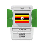 100 PICS Flags of The World Travel Game - Learn 100 Country Flags | Flash Cards with Slide Reveal Case | Geography Card Game, Gift, Stocking Stuffer | for Kids and Adults | Ages 6+