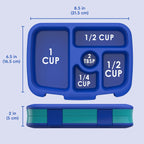 Bentgo Kids Prints Leak-Proof, 5-Compartment Bento-Style Kids Lunch Box - Ideal Portion Sizes for Ages 3-7, Durable, Drop-Proof, Dishwasher Safe, & PFAS & BPA-Free Materials (Sharks)