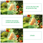 Fruit Protection Bags, Kikhope 20 Pcs 20x14 inch Fruit Netting Bags, Garden Fruit Cover Mesh Bag with Drawstring, Netting Barrier Bags for Plant Fruit Flower and Vegetables