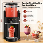 Ranvaira Slushie Machine for Home, Ice Cream Maker, 40OZ Capacity, Silver