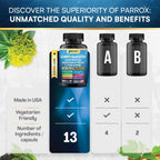 Parrox Corti-Smooth Cortisol Supplement Magnesium, L-Theanine, Ashwagandha, Magnolia Bark, Panax Ginseng, Bacopa Monnieri, GABA, Lions Mane, Ginkgo Biloba, Phosphatidylserine, Valerian Root (180 Caps)