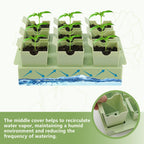 GREENBAZZAR Seed Starter Tray with Lift-Out Handles for Easy Transplanting