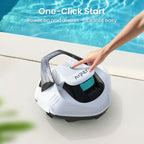 (2026 Upgrade) AIPER Seagull SE Cordless Robotic Pool Cleaner, Above Ground Pool Vacuum with LED Indicator, Lasts 100 Mins, Self-Parking, Ideal for Flat Pools up to 860 sq.ft
