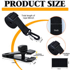 18Pcs Adjustable Length Upgraded Pool Solar Cover Reel Strap Pool Cover Reel Attachment Straps Pool Reel Strap Kit Including 6 Solar Cover Reel Blanket Straps with Hooks,6 Clamps,6 Touch Fastener