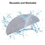 roborock 2 Pack Microfiber Mop Cloths for S8 Pro Ultra Robot Vacuum Cleaner, with Dual Sonic Vibrations Modules, Mop Pad Replacement Accessories