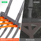 Walensee Broadfork Garden Tool, 9 Tines Heavy Duty Broad Fork Hand Tiller, 2-in-1 Garden Pitchfork with Ergonomic U-Shaped Handle, Spading Digging Fork for Gardening, Cultivating