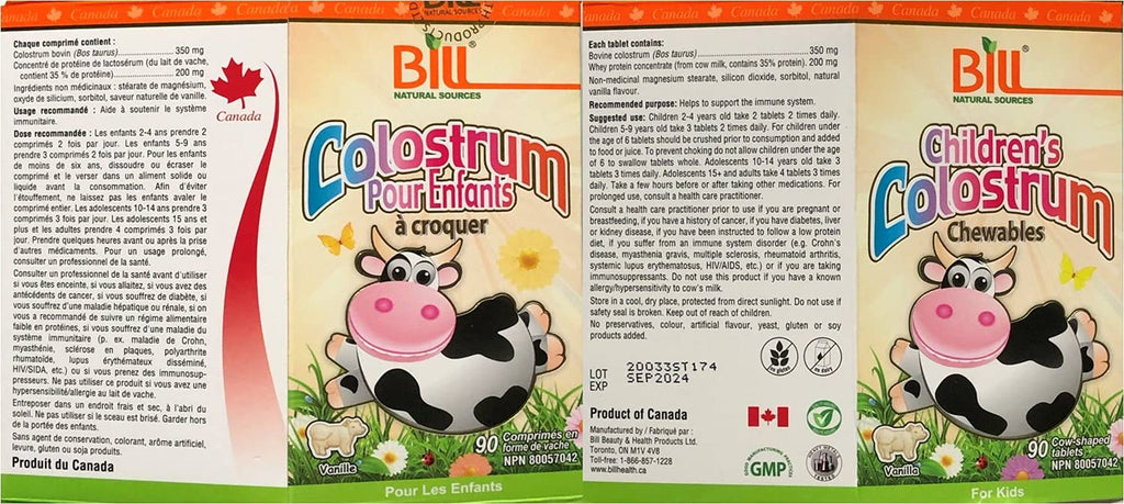 Bill Beauty Children's Colostrum, 90 chewables