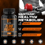 FXSUPPS Fluid Fighter – Herbal Supplement with Potassium & Vitamin B6, 90 Capsules – Supports Hydration Balance, Digestive Comfort & Muscle Function