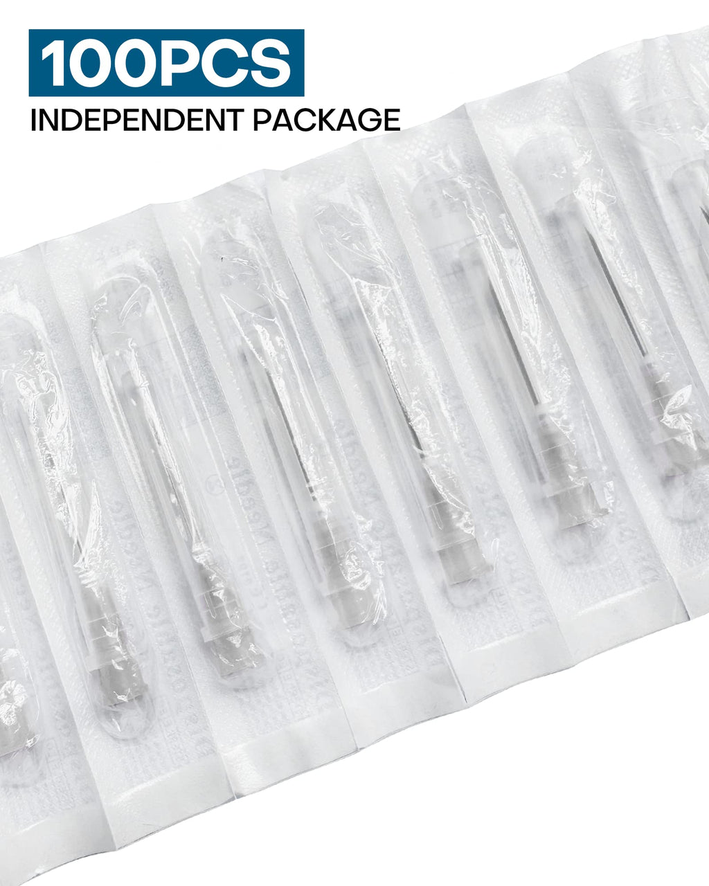 100Pcs 27Ga 1 Inch Needle with Cap for Lab Supplies, Measuring and Industrial, Individually Packed Accessories