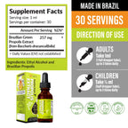 AFC Japan Brazilian Green Propolis Extract | Highest Artepilin C & Flavonoids for Antioxidant & Immune Support Pure Concentrated Liquid Extract Bee Propolis Tincture from Brazil (30ml/ 1Fl.Oz)