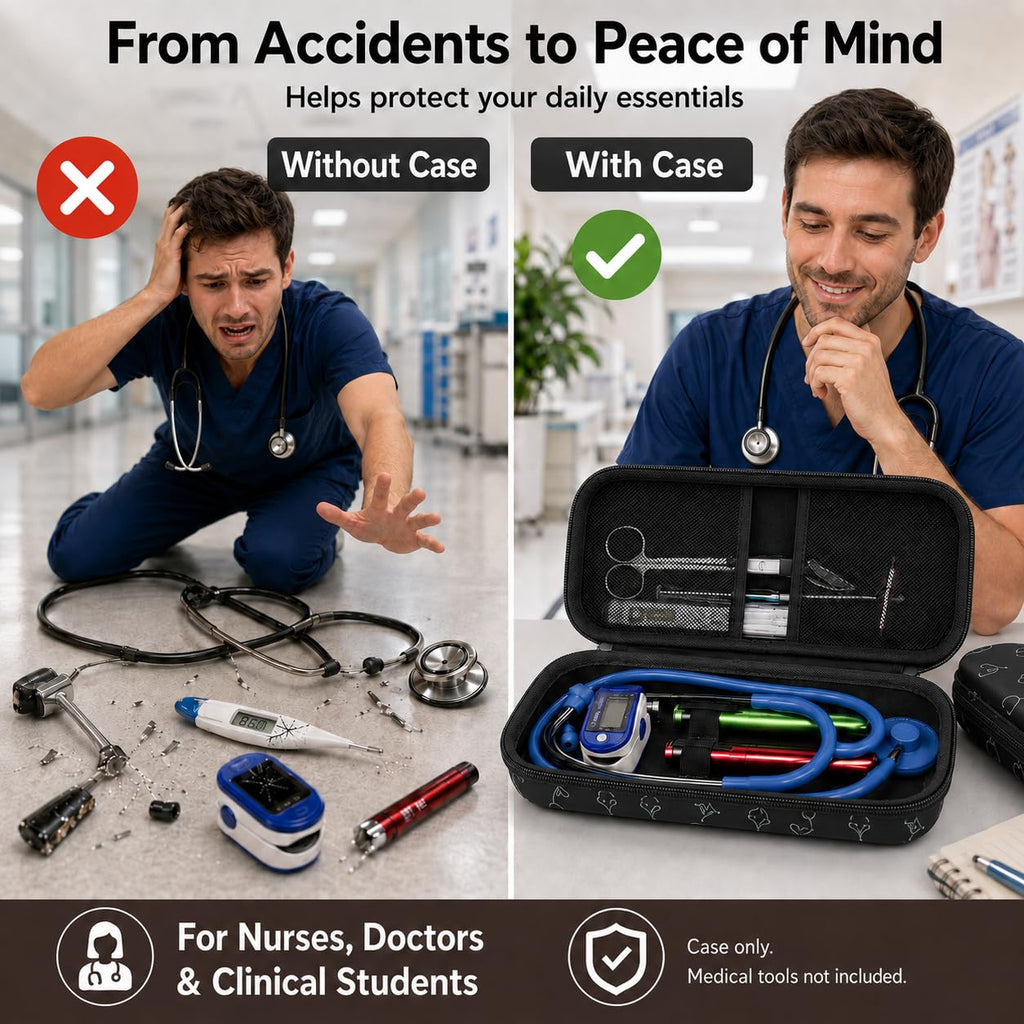 Stethoscope Case for 3M Littmann Classic III/Cardiology IV, Blackheart
