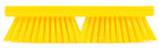 SPARTA Plastic Floor Scrub Brush, Brush Head Only, Deck Brush with ACME Standard Thread Fitting for Deck, Industrial Kitchens, and Hospitals, 10 Inches, Yellow