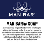 San Francisco Soap Co Man Bar 3-Piece Gift Set - No Harmful Chemicals - Good for all Skin Types - Made in the USA