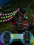 Smart Star Fairy Lights Color Changing String Lights APP Control for Dorm
