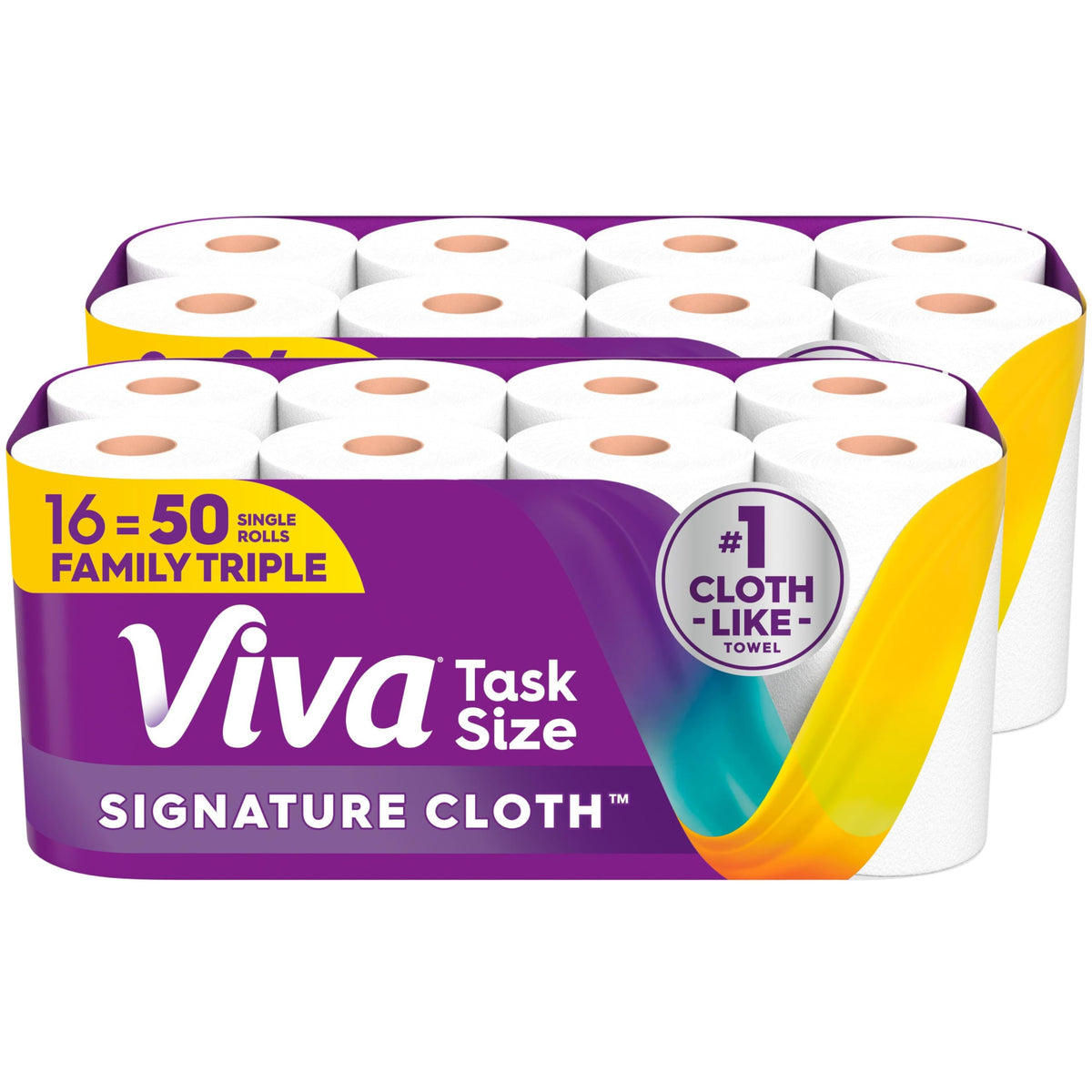 Viva Signature Cloth Paper Towels, 16 Family Triple, 141 Sheets per Roll
