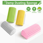Jeymei 8-Pack Damp Clean Duster Sponge, Sponge Cleaning Brush, Duster for Cleaning Blinds, Glass, Baseboards, Vents, Railings, Mirrors, Window Track Grooves and Faucets