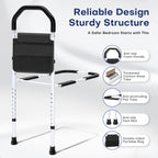 MNIENT Bed Rails for Elderly Adults Safety - ASTM Approved Bed Side Rail for Seniors with Support Leg,Two-side Storage Bag, Non-Slip Bed Assist Cane Guard,Adjustable Bedrails for King,Queen,Full,Twins