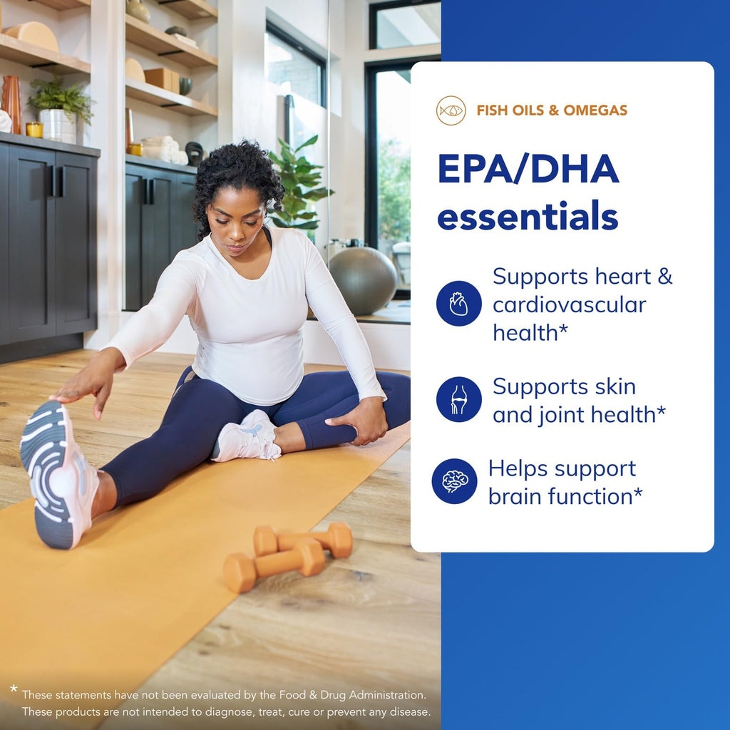 Pure Encapsulations EPA/DHA Essentials - Fish Oil Concentrate Supplement to Support Cardiovascular Health - Premium EPA & DHA Supplement with Omega 3-90 Softgel Capsules