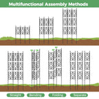 5.25FT Garden Trellis for Climbing Plants, Wall Trellis, 63 Inch Support Fence Climbing Plant Frame Outdoor and Indoor, Privacy Screen Plant Support Fence for Ivy Vines Vegetable Flower