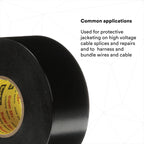 3M Scotch Super 33+ Electrical Tape, 3/4 in x 52 ft, 1 Roll, Black