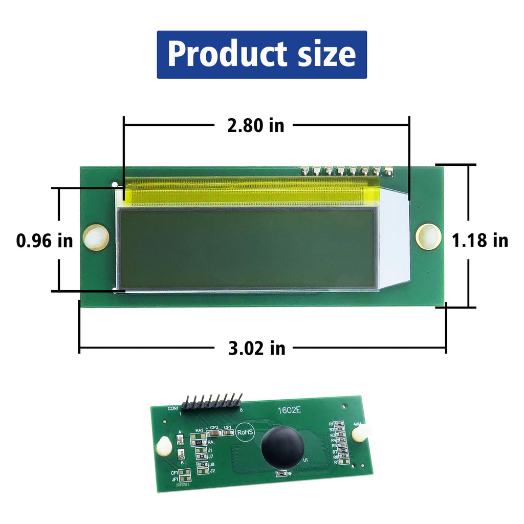 QIQIBABA 013640F LCD Display Screen Replacement for Raypak Heater | Control Panel & Pool Stat Kit | Compatible with Models 185B, 265B, 335B, 405B, 206A, 266A, 336A, 406A, 207A, 267A, 337A, 407A
